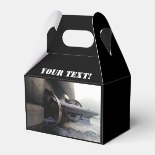 Altes rostes U-Boot Geschenkschachtel