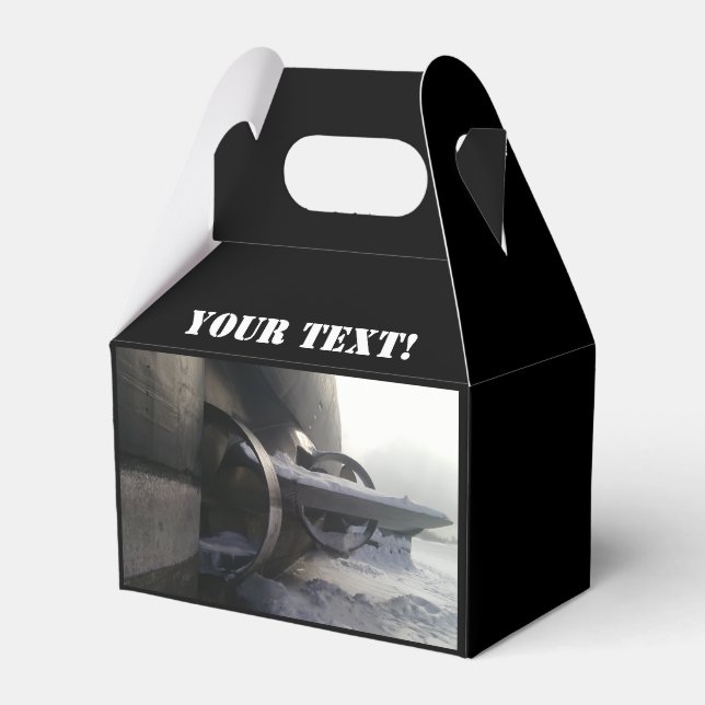 Altes rostes U-Boot Geschenkschachtel (Vorderseite)