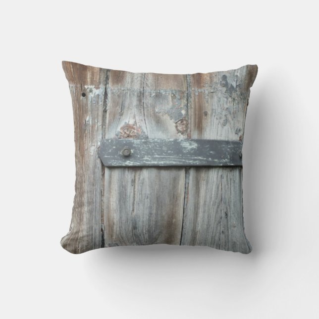 Altes rostfreies Holz Kissen (Vorderseite)