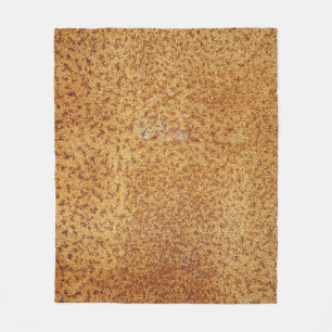 Altes Rostiges Metall: Grunge-Textur-Hintergrund Fleecedecke