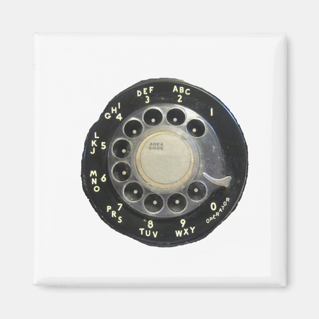 Altes Rotary-Telefongespräch Magnet (Vorne)