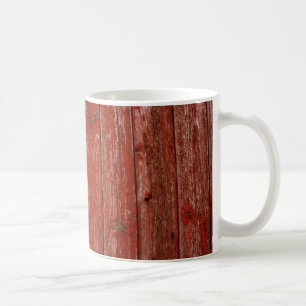 Altes rotes Holz Kaffeetasse