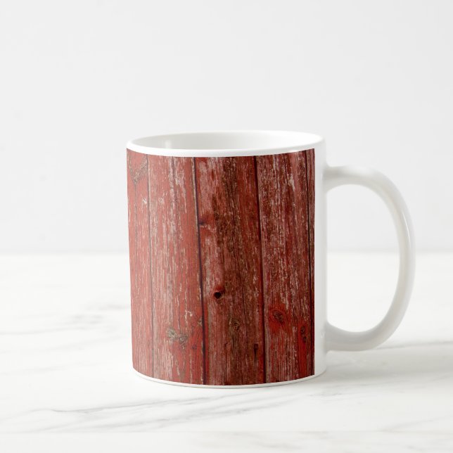 Altes rotes Holz Kaffeetasse (Rechts)