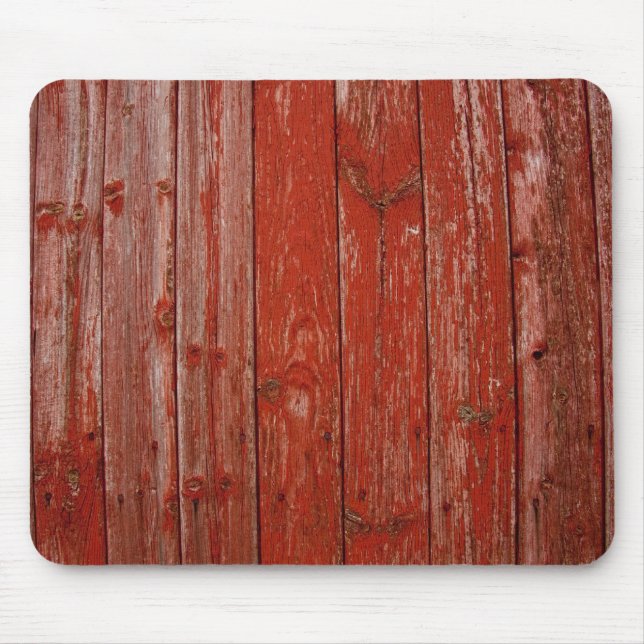 Altes rotes Holz Mousepad (Vorne)