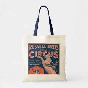 Altes Russell Brothers Zirkusposter. Tragetasche
