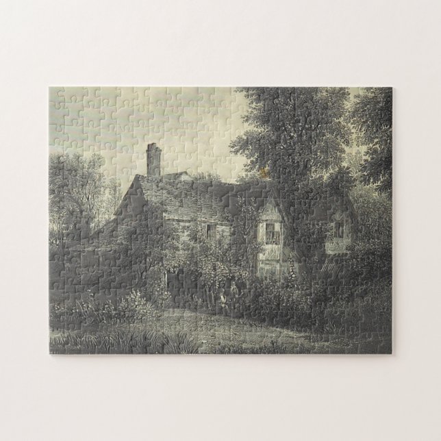 Altes Rustikales Haus Jigsaw Puzzle (Horizontal)