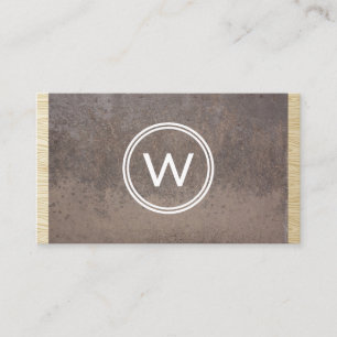 Altes Rusty Metal   Holz Visitenkarte