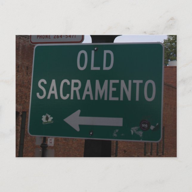 Altes Sacramento Postkarte (Vorderseite)