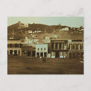 Altes San Francisco Foto Goldrausch Postkarte