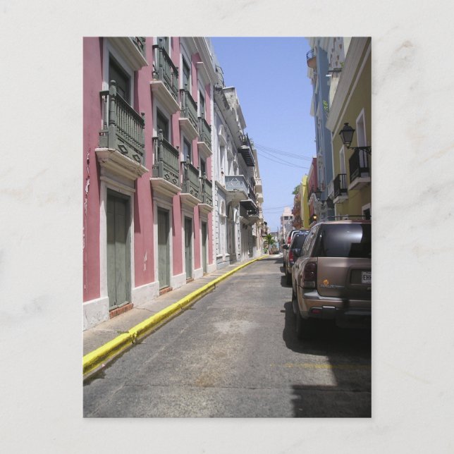 Altes San Juan, Puerto Rico Postkarte (Vorderseite)