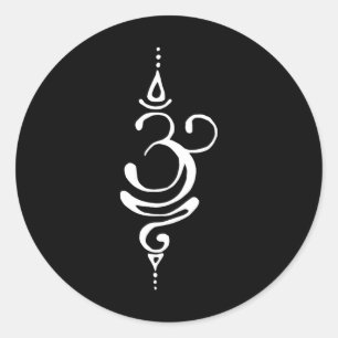 Altes Sanskrit Atme Om Symbol Yoga Buddhismus M Runder Aufkleber