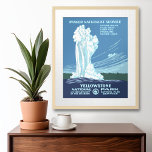 Altes schickes Vintage Travel Poster<br><div class="desc">Ein altes Poster mit einer neuen Drehung. Wir stellten das alte WPA-Plakat wieder her und vergrößerten es,  um es für viele Souvenirprodukte zu verwenden. Dies ist ein klassisches Kunstwerk,  das vielen,  die alle Nationalparks besuchen,  zu erkennen ist.</div>