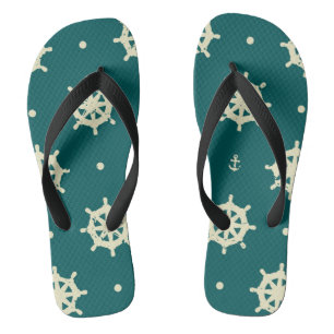 Altes Schiffsradraster Flip Flops