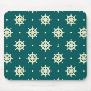 Altes Schiffsradraster Mousepad