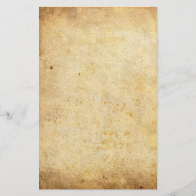 Altes, schmutziges Pergamentpapier Briefpapier (Vorderseite)