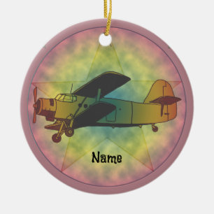 Altes Schönheit Flugzeug Ornament