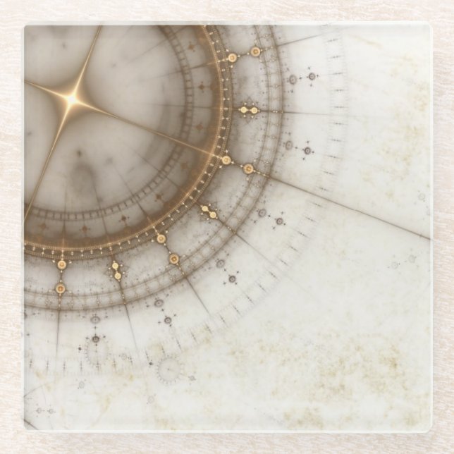 Altes Seediagramm, Schmutz Glasuntersetzer (Vorderseite)