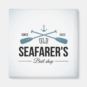 Altes Seemann-Köder-Geschäft Magnet