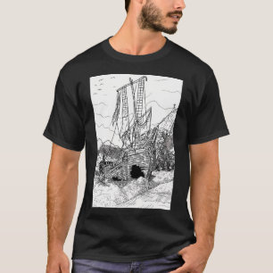 Altes Segelschiff aus dem 17. Jahrhundert etc. T-Shirt
