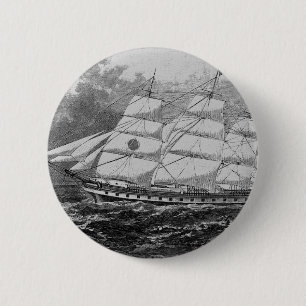 Altes Segelschiff Button