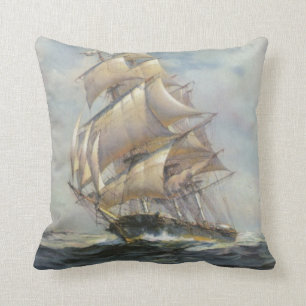 Altes Segelschiff Kissen