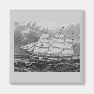 Altes Segelschiff Magnet