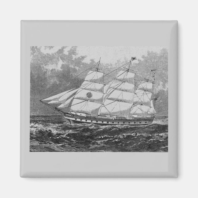Altes Segelschiff Magnet (Vorne)
