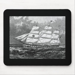 Altes Segelschiff-Mauspad Mousepad