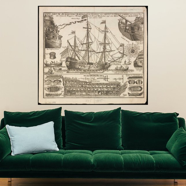 Altes Segelschiff Print Poster (Von Creator hochgeladen)
