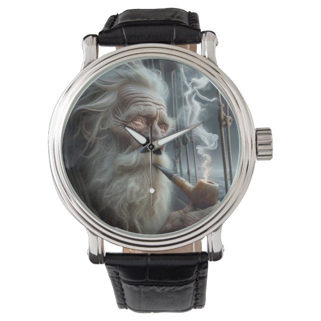 Altes Segler Rauchen ein Stück Armbanduhr (Vorderseite)