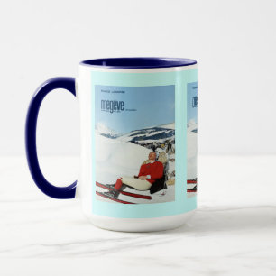 Altes Skiposter, Frankreich, Savoie, Megeve Tasse