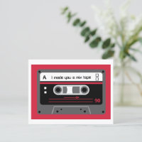 Altes Skool-Rot- und Black Cassette-Mix-Band