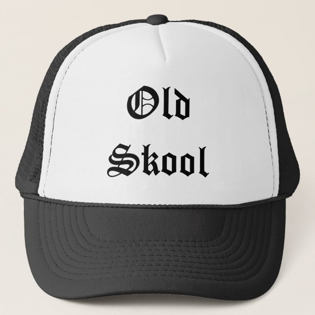Altes Skool Truckerkappe (Vorderseite)