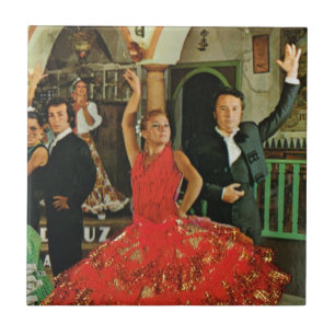 Altes Spanien, Flamenco-Tänzerinnen Fliese