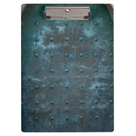 Altes spanisches Kupfer getrübte Metalltür Klemmbrett