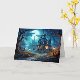 Altes Spuk Haus | Frohe Halloween Karte