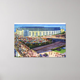Altes städtisches Stadion Clevelands Ohio Leinwanddruck