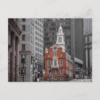 Altes State House Boston Postkarte