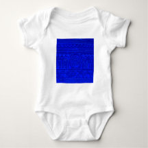 Altes sumerisches Mesopotamian Muster Blau