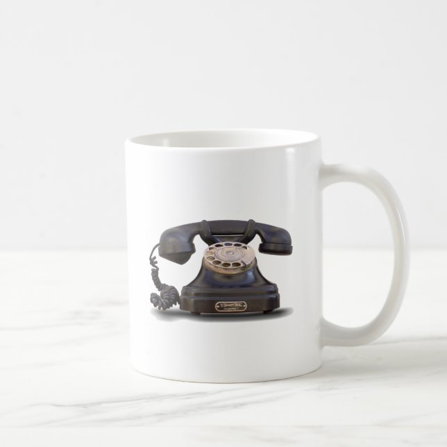 altes Telefon Kaffeetasse (Rechts)