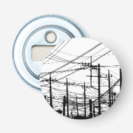 Altes Telefon und Power Flaschenöffner