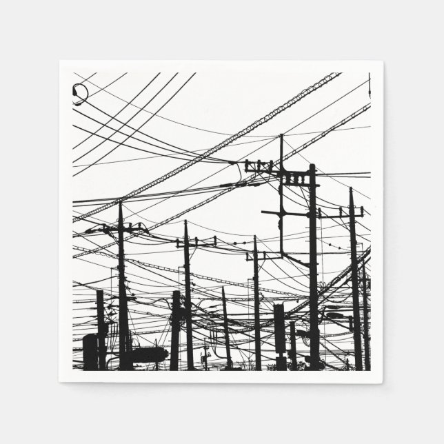 Altes Telefon und Power Serviette (Vorderseite)