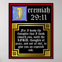 Altes Testament Jeremiah 29 11 illustriertes Zitat