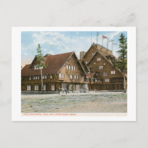 Altes Treppenheim, Yellowstone Park Vintag Postkarte