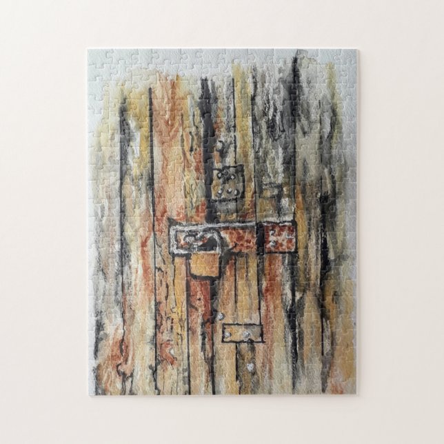 Altes Türpuzzle (Vertikal)