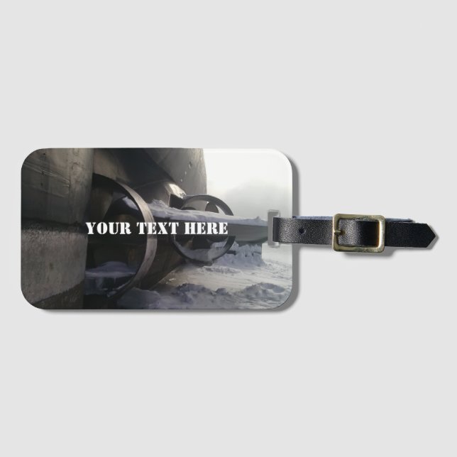 Altes U-Boot Gepäckanhänger (Vorderseite (Horizontal))