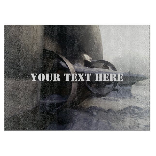 Altes U-Boot Schneidebrett (Vorderseite)