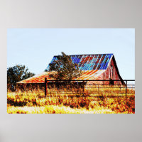 Altes vergessenes Land Art Poster