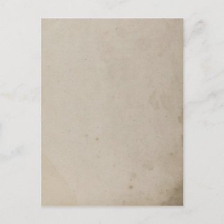 Altes vergilbtes beschmutztes Kraftpapier Postkarte