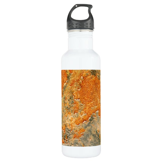 Altes verrostetes korrodiertes Eisen-Metall Trinkflasche (Vorderseite)
